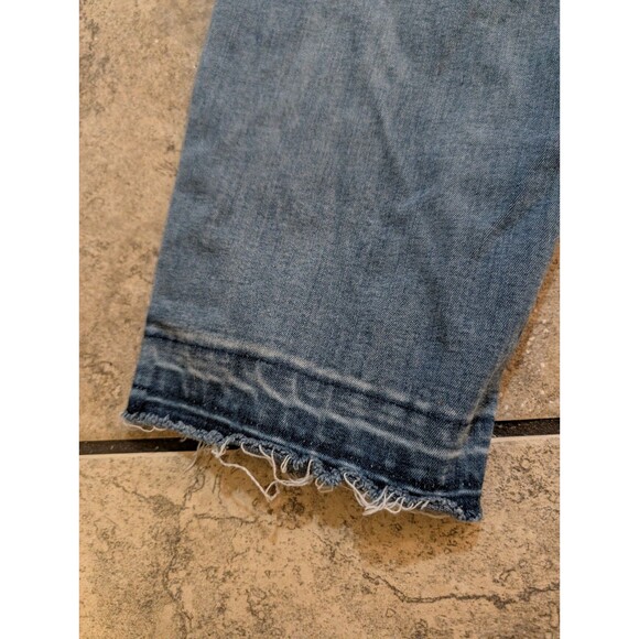 Time and Tru Maternity Jeans Women’s XXL 2X (20) Over Belly Panel Blue Raw Hem - Picture 5 of 10